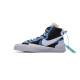 PK God Nike Blazer Mid sacai White Black Legend Blue