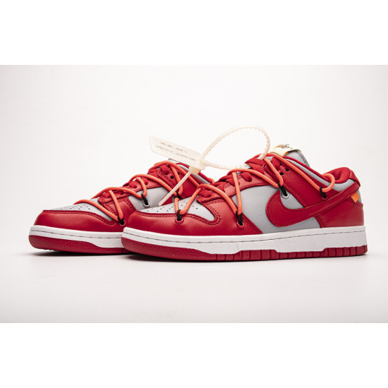 PK God Nike Dunk Low OFF-White University Red