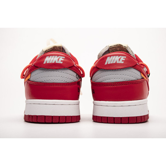 PK God Nike Dunk Low OFF-White University Red