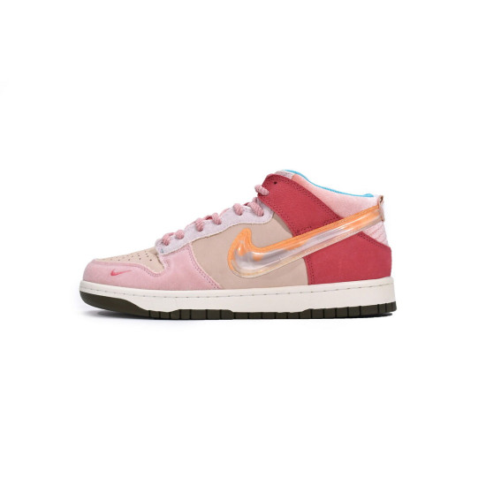 PK God Nike Dunk Mid Social Status Free Lunch Strawberry Milk