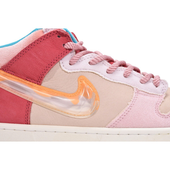 PK God Nike Dunk Mid Social Status Free Lunch Strawberry Milk