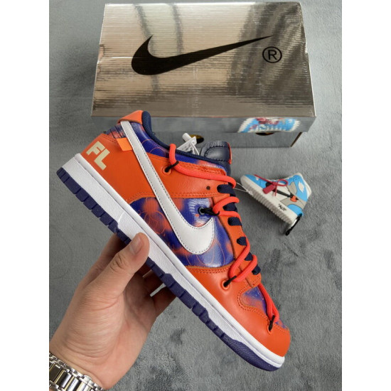 PK God Nike Off White x Futura x Dunk Low SB UNC