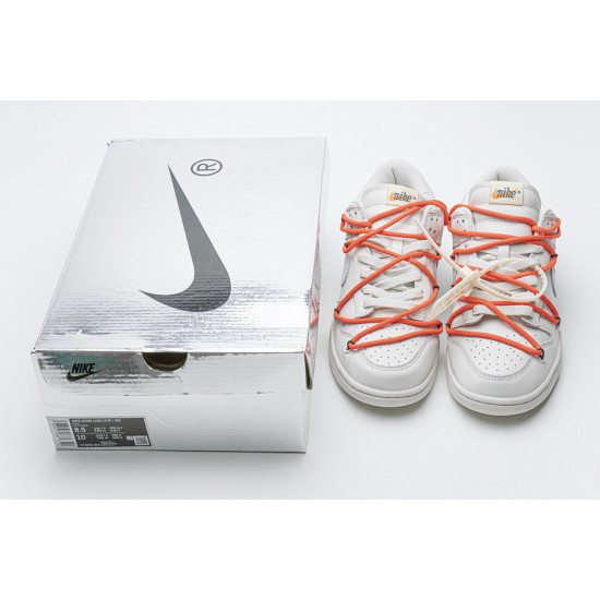 PK God Nike SB Dunk Low OFF-White White Black Orange