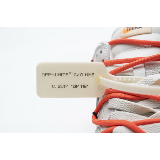 PK God Nike SB Dunk Low OFF-White White Black Orange